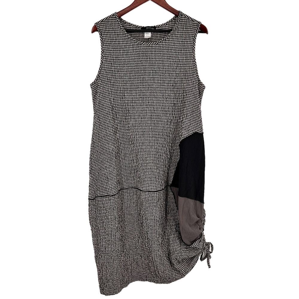 Moonlight by Y & S Design Wearable Art to Wear Large Black White Artsy Dress